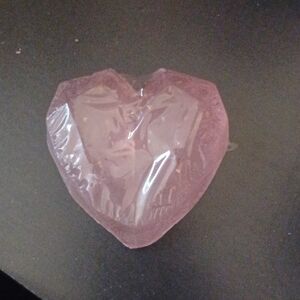 Pink Heart-Shaped Bath Soap